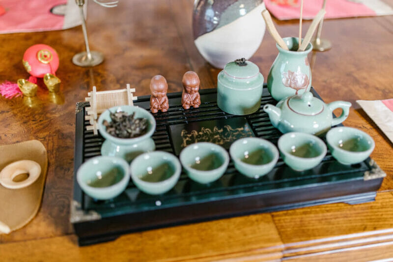 zestaw do herbaty, pamiątka z Chin, link do kurs języka chińskiego