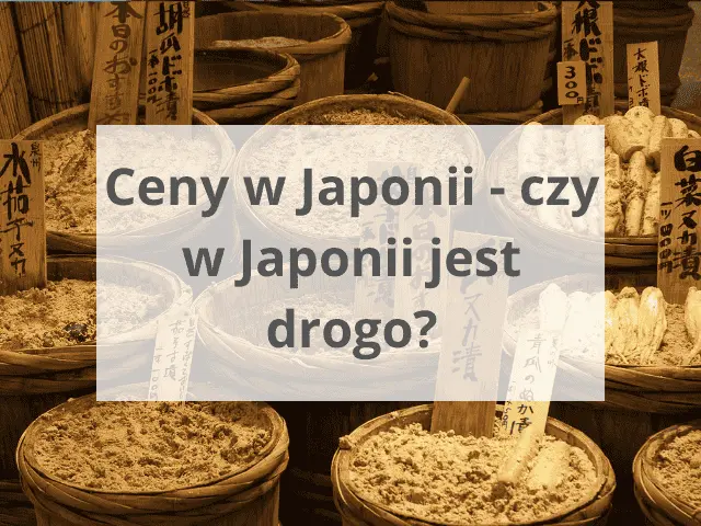 Ceny w Japonii – czy w Japonii jest drogo?